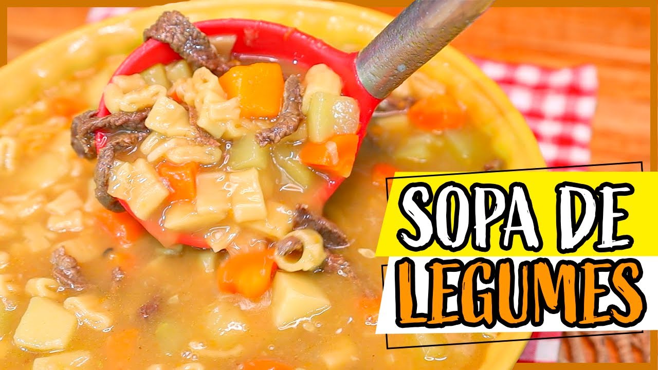 Como Fazer Uma Deliciosa Sopa De Legumes Carne Para Esquentar